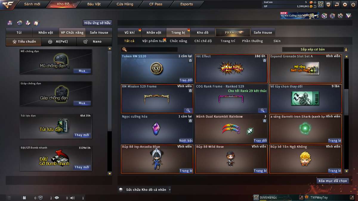 shop acc cf uy tin gia re